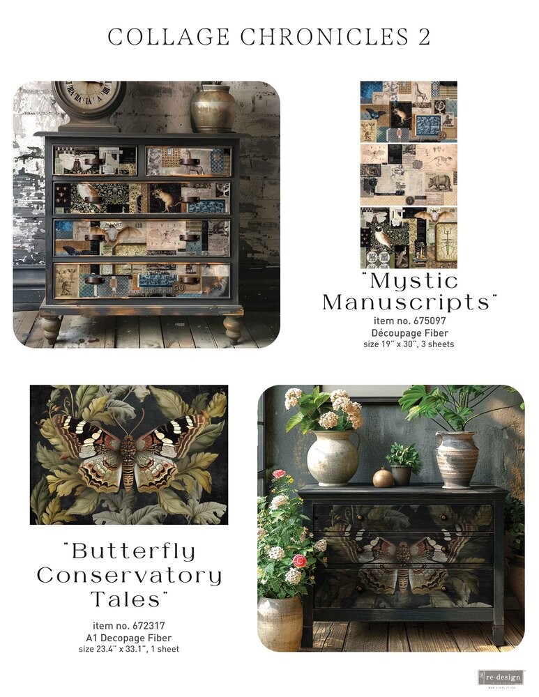 Re-Design with Prima Mystic Manuscripts 19x30 Inch Decoupage Fiber (675097) Re-Design with Prima Mystic Manuscripts 19x30 Inch Decoupage Fiber (675097)