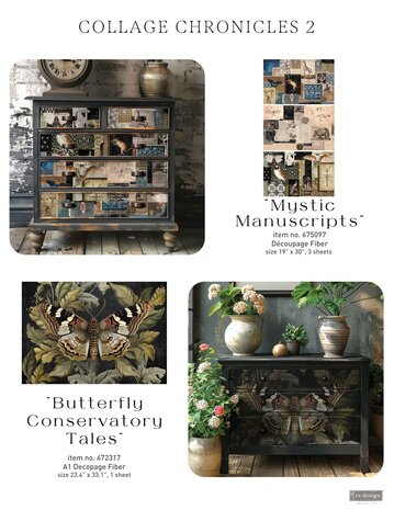 Re-Design with Prima Mystic Manuscripts 19x30 Inch Decoupage Fiber (675097) Re-Design with Prima Mystic Manuscripts 19x30 Inch Decoupage Fiber (675097)