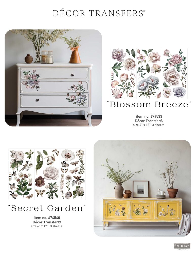 Re-Design with Prima Secret Garden 6x12 Inch Small Transfers (3pcs) (674540) Re-Design with Prima Secret Garden 6x12 Inch Small Transfers (3pcs) (674540)