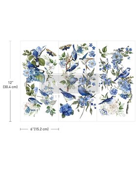 Re-Design with Prima Garden Whispers 6x12 Inch Small Transfers (3pcs) (674601)