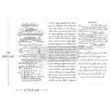Re-Design with Prima Vintage Script Mastery 6x12 Inch Small Transfers (3pcs) (675592)