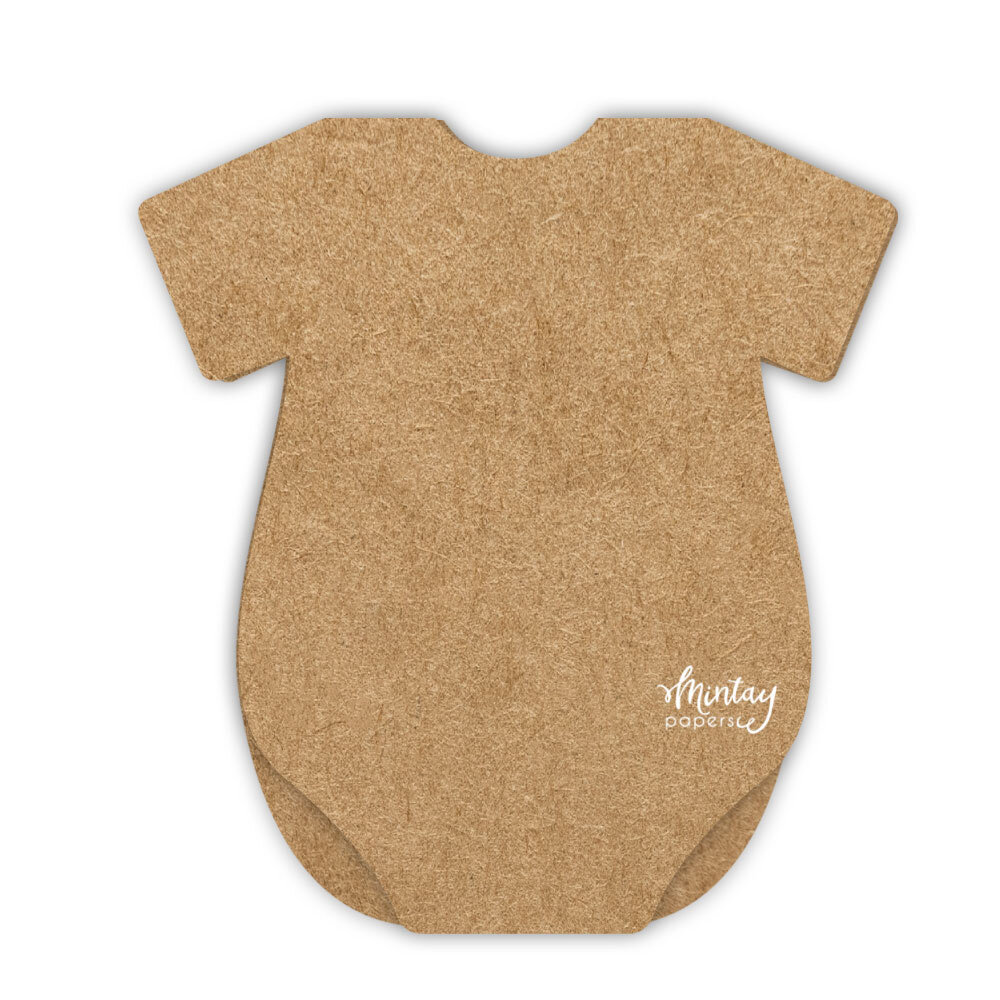 Mintay Basic Baby Onesie Card Base Kraft (5pcs) (MT-BASIC-C30)