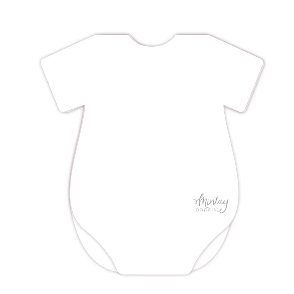 Mintay Basic Baby Onesie Card Base White (5pcs) (MT-BASIC-C29) Mintay Basic Baby Onesie Card Base White (5pcs) (MT-BASIC-C29)
