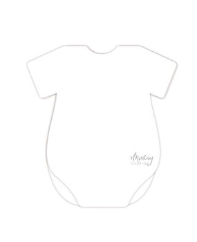 Mintay Basic Baby Onesie Card Base White (5pcs) (MT-BASIC-C29)