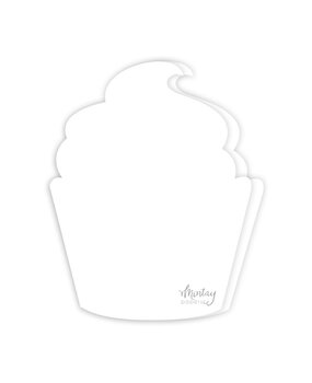 Mintay Basic Cupcake Card Base White (5pcs) (MT-BASIC-C25)