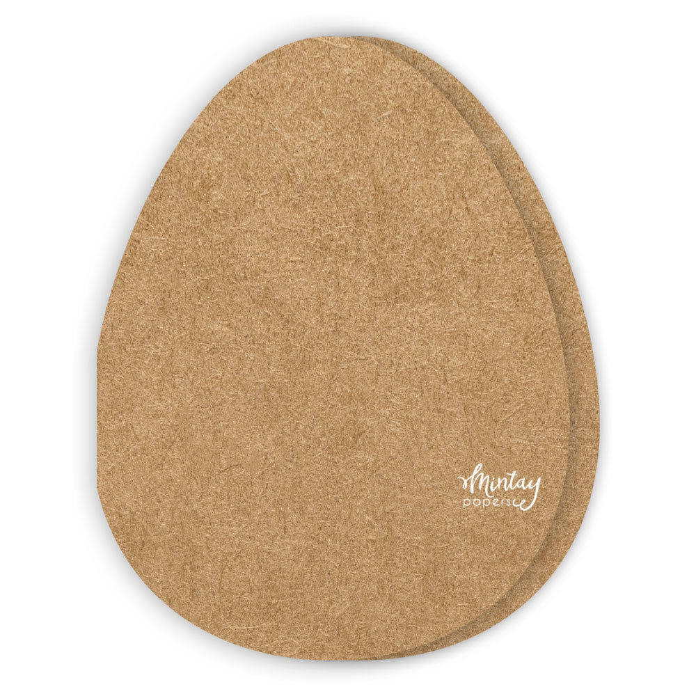 Mintay Basic Easter Egg Card Base Kraft (5pcs) (MT-BASIC-C24)