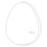 Mintay Basic Easter Egg Card Base White (5pcs) (MT-BASIC-C23)