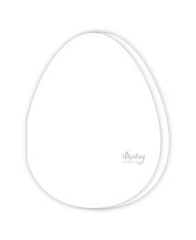 Mintay Basic Easter Egg Card Base White (5pcs) (MT-BASIC-C23)