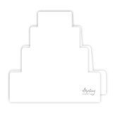 Mintay Basic Birthday Cake Card Base White (5pcs) (MT-BASIC-C21)