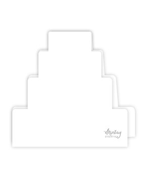 Mintay Basic Birthday Cake Card Base White (5pcs) (MT-BASIC-C21)