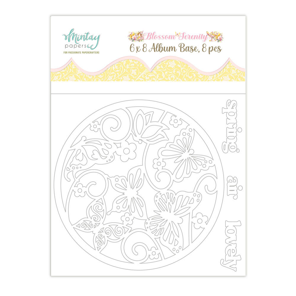 Mintay Blossom Serenity 6x8 Inch Album Base (8pcs) (MT-BLO-10)