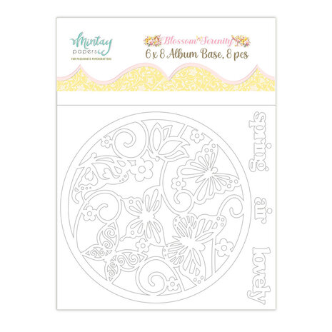 Mintay Blossom Serenity 6x8 Inch Album Base (8pcs) (MT-BLO-10)