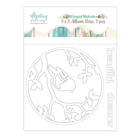 Mintay Winged Melodies 6x8 Inch Album Base (8pcs) (MT-MEL-10)