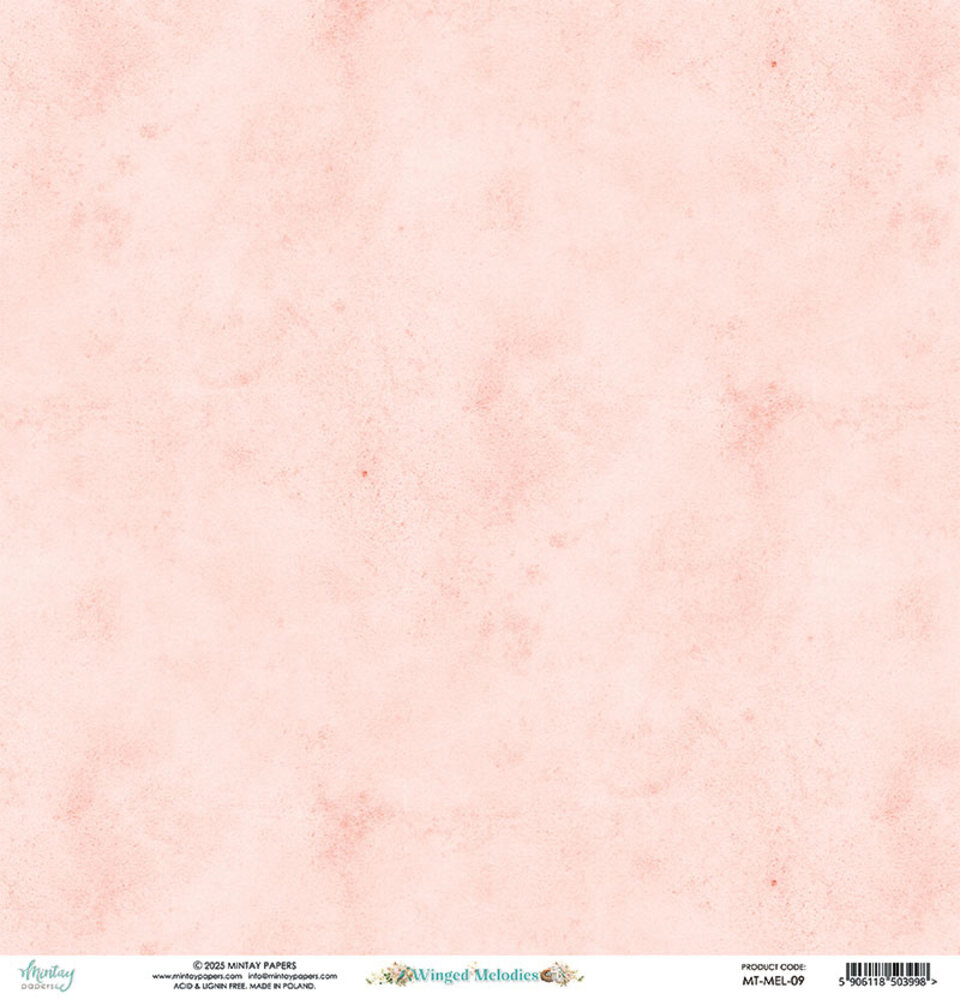 Mintay Winged Melodies 12x12 Inch Paper Elements (MT-MEL-09)