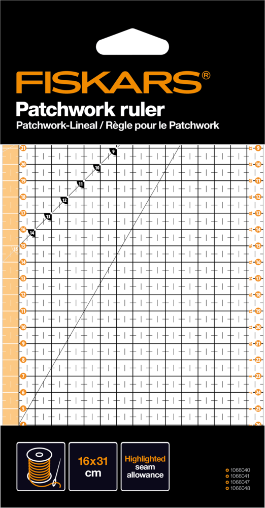 Fiskars Patchwork Ruler 15x30 cm (1066361) Fiskars Patchwork Ruler 15x30 cm (1066361)