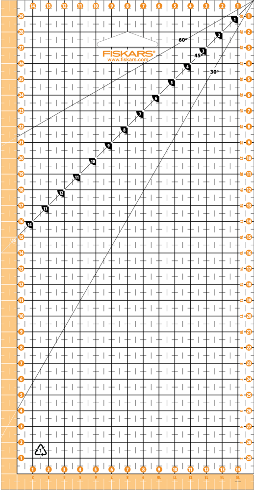 Fiskars Patchwork Ruler 15x30 cm (1066361) Fiskars Patchwork Ruler 15x30 cm (1066361)
