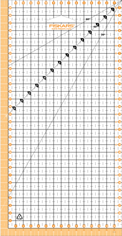 Fiskars Patchwork Ruler 15x30 cm (1066361) Fiskars Patchwork Ruler 15x30 cm (1066361)