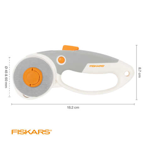 Fiskars DuoLoop Rotary Cutter Ø45/60mm Titanium (1066048) Fiskars DuoLoop Rotary Cutter Ø45/60mm Titanium (1066048)