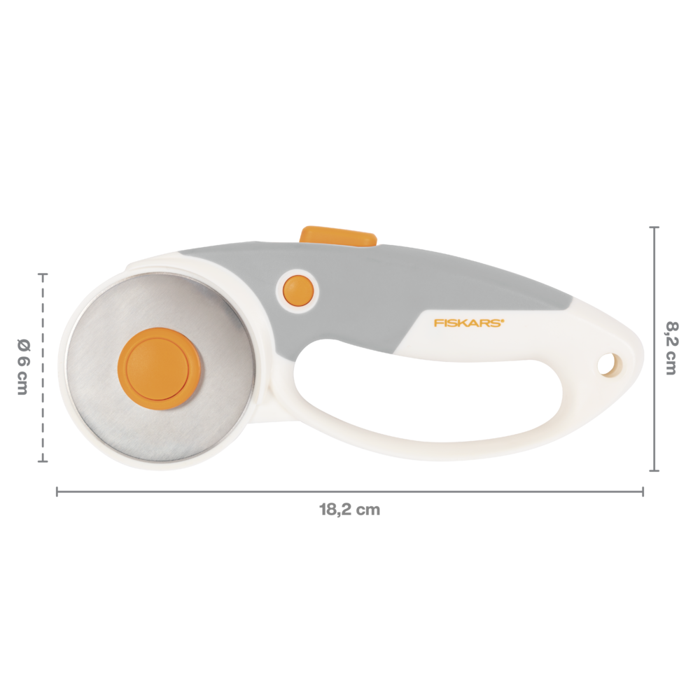 Fiskars Loop Rotary Cutter Ø60mm SoftGrip Titanium (1066040) Fiskars Loop Rotary Cutter Ø60mm SoftGrip Titanium (1066040)