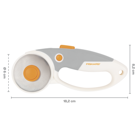 Fiskars Loop Rotary Cutter Ø60mm SoftGrip Titanium (1066040) Fiskars Loop Rotary Cutter Ø60mm SoftGrip Titanium (1066040)