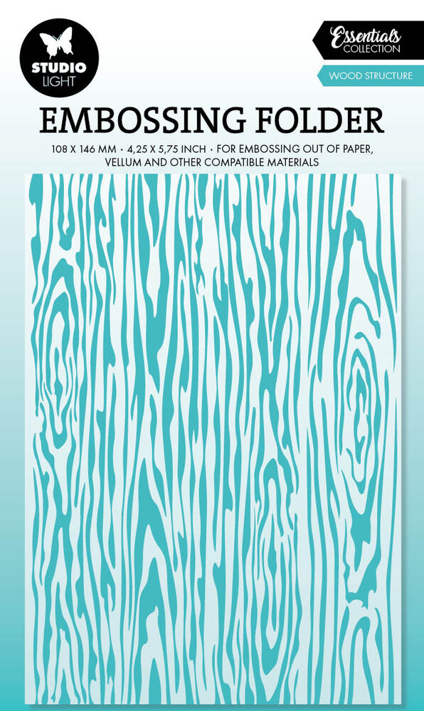 Studio Light Wood Structure Essentials Embossing Folders (SL-ES-EMB29) (DISCONTINUED)