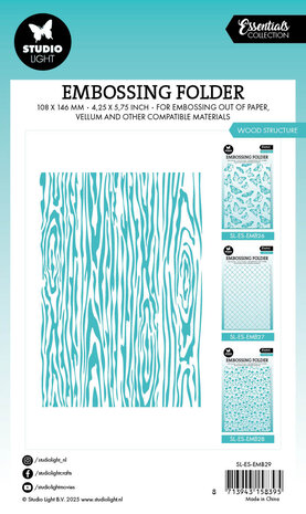 Studio Light Wood Structure Essentials Embossing Folders (SL-ES-EMB29) (DISCONTINUED)