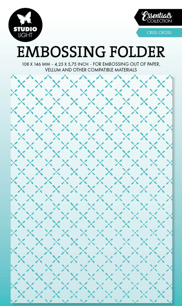Studio Light Criss Cross Essentials Embossing Folders (SL-ES-EMB27) (DISCONTINUED)