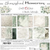 Craft O'Clock Cherished Memories 8x8 Inch Basic Papers Set (CC-C72-CHM-08)