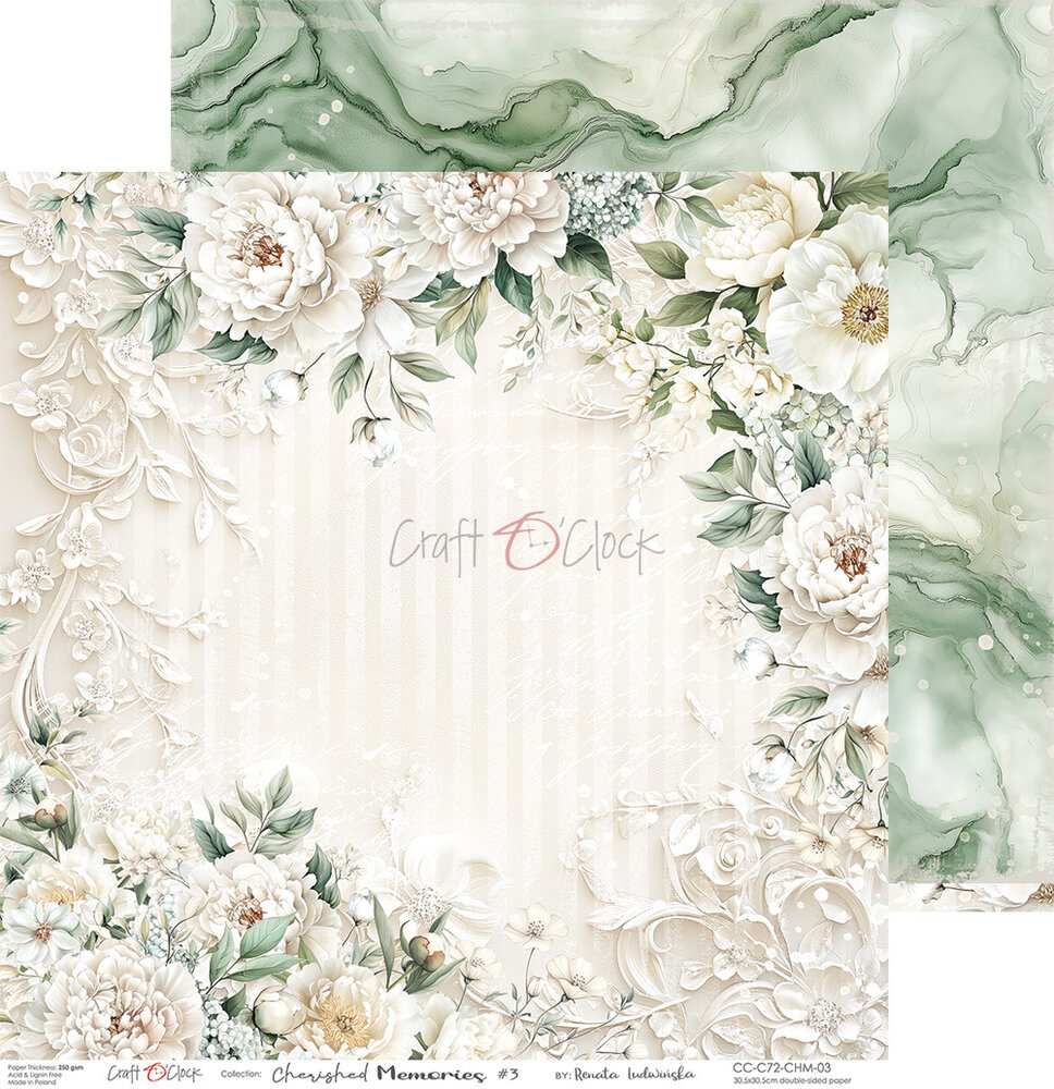 Craft O'Clock Cherished Memories 12x12 Inch Paper Set (CC-C72-CHM-00) (DISCONTINUED) Craft O'Clock Cherished Memories 12x12 Inch Paper Set (CC-C72-CHM-00) (DISCONTINUED)