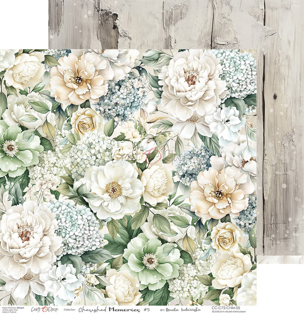 Craft O'Clock Cherished Memories 12x12 Inch Paper Set (CC-C72-CHM-00) (DISCONTINUED) Craft O'Clock Cherished Memories 12x12 Inch Paper Set (CC-C72-CHM-00) (DISCONTINUED)