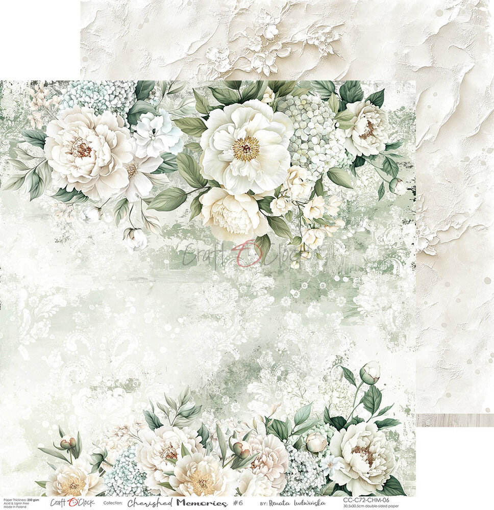 Craft O'Clock Cherished Memories 12x12 Inch Paper Set (CC-C72-CHM-00) (DISCONTINUED) Craft O'Clock Cherished Memories 12x12 Inch Paper Set (CC-C72-CHM-00) (DISCONTINUED)