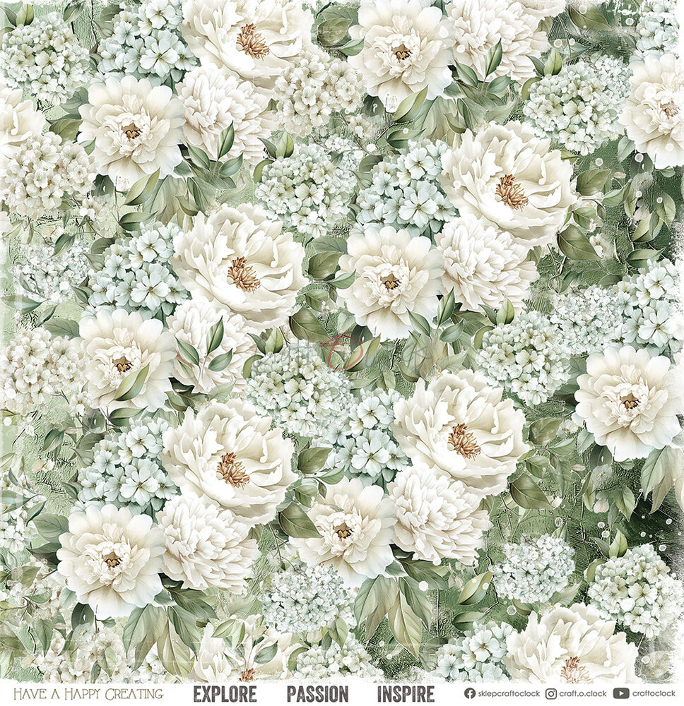 Craft O'Clock Cherished Memories 12x12 Inch Paper Set (CC-C72-CHM-00)