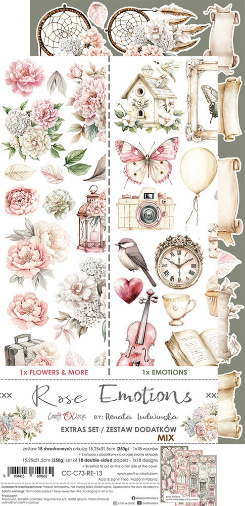 Craft O'Clock Rose Emotions Extras Set Mix (CC-C73-RE-13)