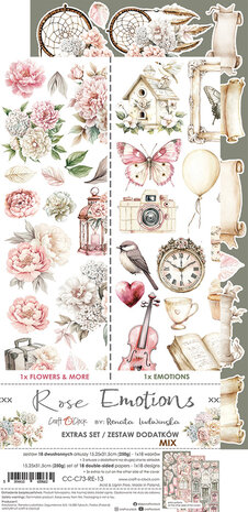 Craft O'Clock Rose Emotions Extras Set Mix (CC-C73-RE-13)