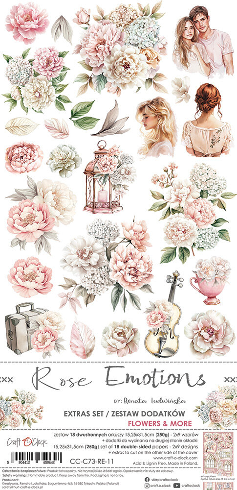 Craft O'Clock Rose Emotions Extras Set Flowers & More (CC-C73-RE-11) Craft O'Clock Rose Emotions Extras Set Flowers & More (CC-C73-RE-11)