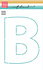 Craft Stencils Letter B (PS8178) Craft Stencils Letter B (PS8178)