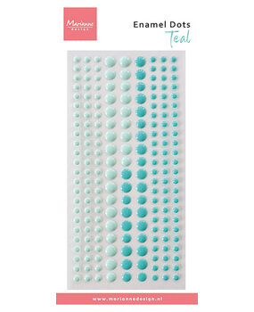 Marianne Design Decoration Enamel Dots Duotone Teal (PL4536)