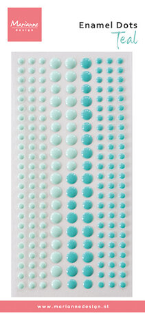 Marianne Design Decoration Enamel Dots Duotone Teal (PL4536) Marianne Design Decoration Enamel Dots Duotone Teal (PL4536)
