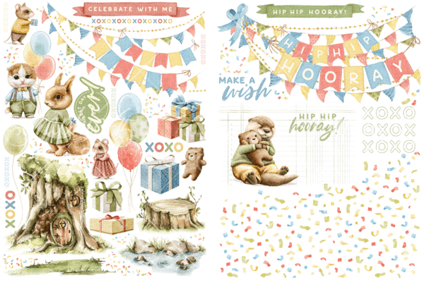 Graphic 45 Hip Hip Hooray Rub-On Transfers (4502994)