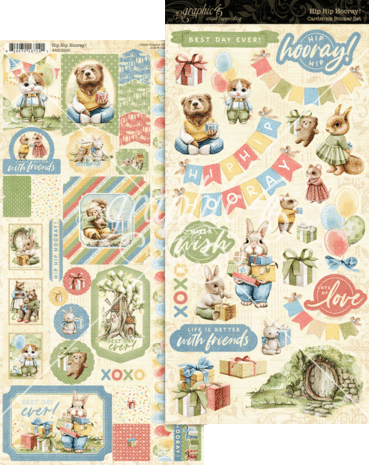 Graphic 45 Hip Hip Hooray Sticker Set (4502991)