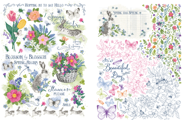 Graphic 45 Spring is in the Air Rub-On Transfers (4502979)