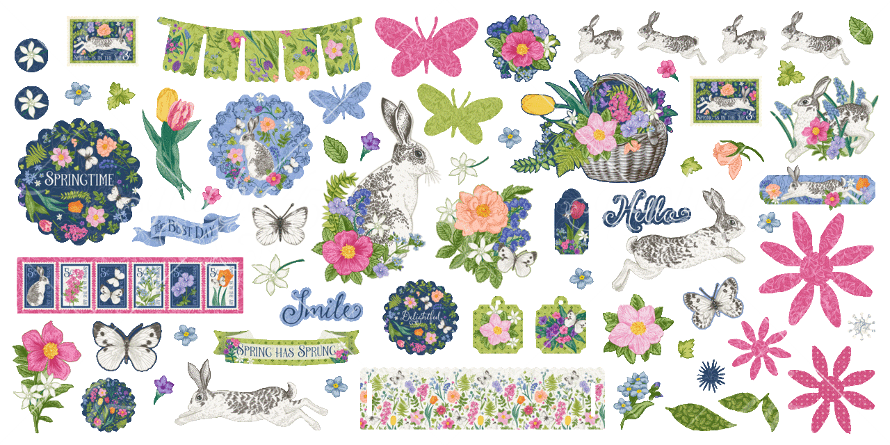 Graphic 45 Spring is in the Air Ephemera Set (4502977)