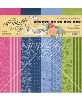 Graphic 45 Spring is in the Air 12x12 Inch Patterns & Solids Pack (4502975)