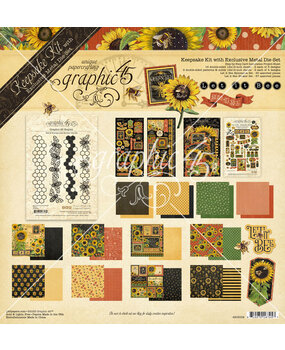 Graphic 45 Let it Bee Keepsake Kit with Exclusive Metal Die-Set (4503006)