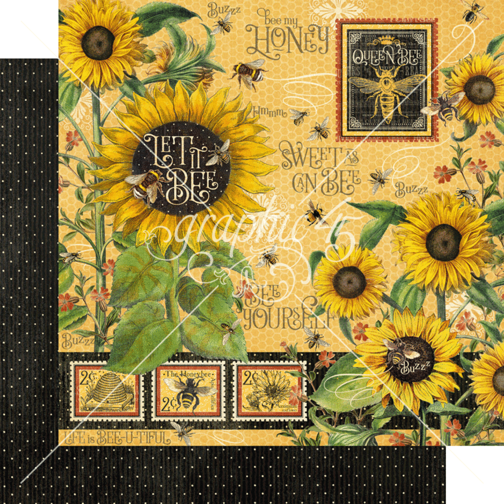 Graphic 45 Let it Bee Keepsake Kit with Exclusive Metal Die-Set (4503006)