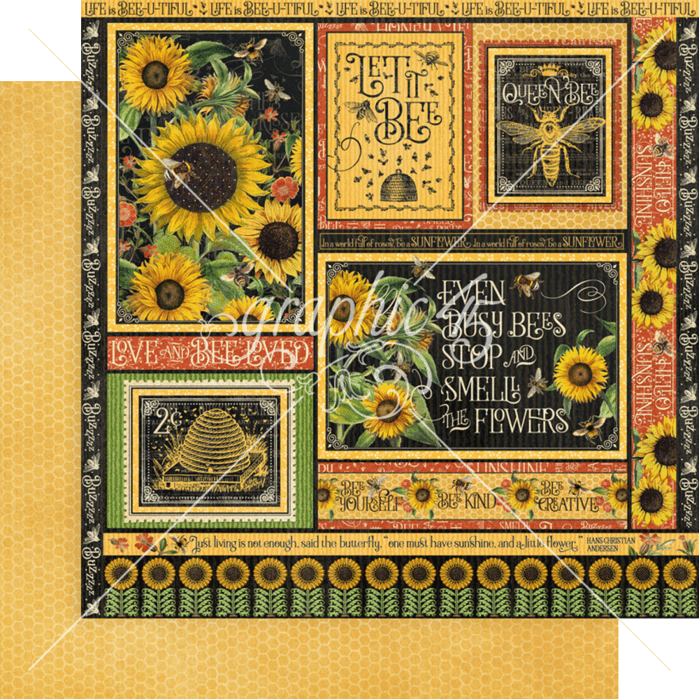 Graphic 45 Let it Bee Keepsake Kit with Exclusive Metal Die-Set (4503006)