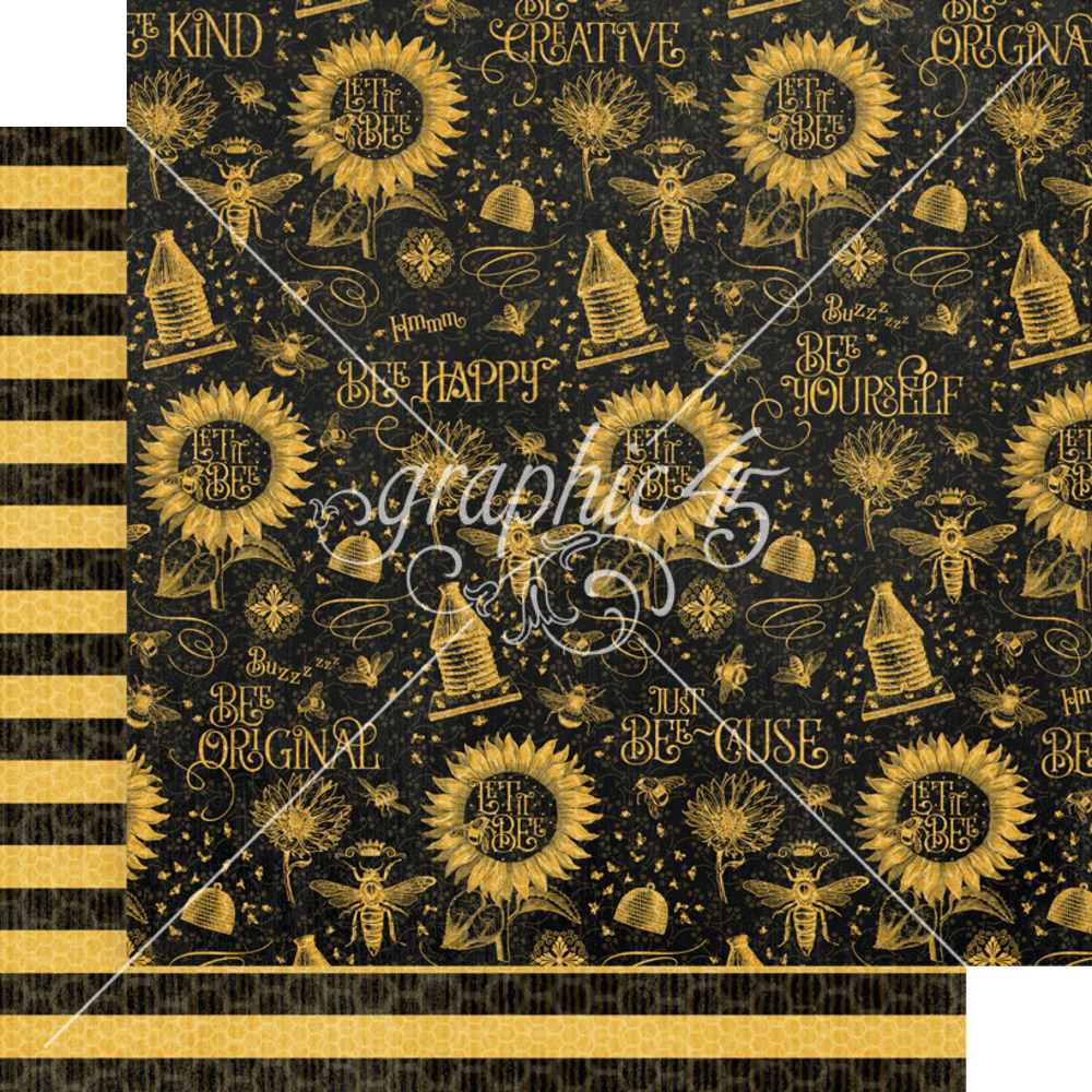 Graphic 45 Let it Bee Keepsake Kit with Exclusive Metal Die-Set (4503006)