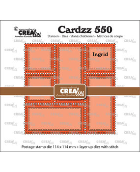 Crealies Cardzz Stansen Postzegelframe Ingrid (CLCZ550)