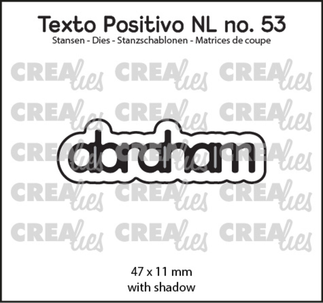 Crealies Texto Positivo Dies Abraham (POSNL53)