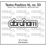 Crealies Texto Positivo Stansen Abraham (POSNL53)